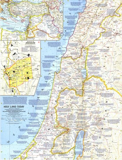 Mapy National Geographic. 539 map. Wysoka jakość - Middle East - Holy Land Today 1963.jpg