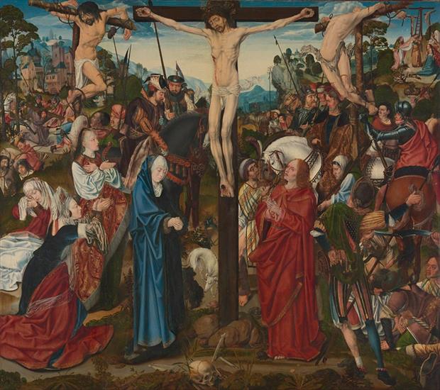 Obrazy - The Crucifixion - Malarz z Aachen w. XV.jpg